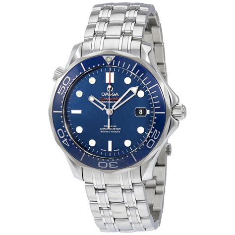 omega big blue automatic mens watch|omega seamaster self winding watch.